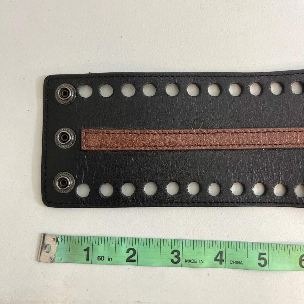 Womens Leather Black Brown Wide‎ Corset Waist Belt Snap Buckle Closure western S